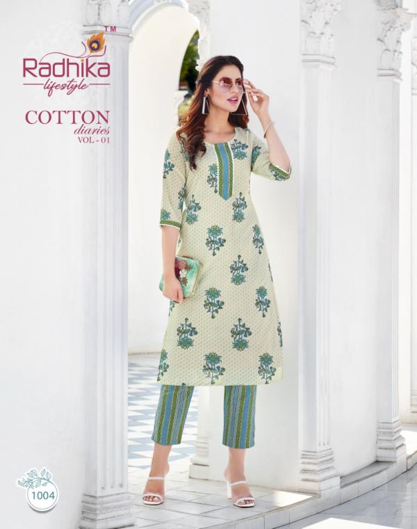 Radhika Cotton Diaries Vol 1 Plus Size Kurti With Bottom Collection